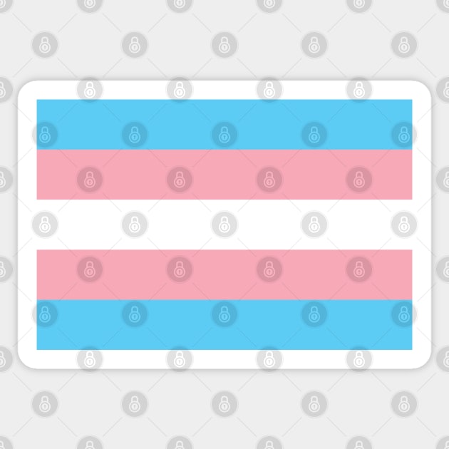 Transgender Flag Sticker by DQDesigns By Chele